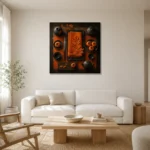 Premium Wall Art Kare Html Edition – NM3-ORG-PS-S-005 styled in a refined neutral interior