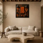 Premium Wall Art Kare Html Edition – NM3-ORG-PS-S-005 presented in a sophisticated home setting