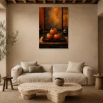 Premium Wall Art Dikey Html Edition – NM3-ORG-PS-V-001 presented in a sophisticated home setting
