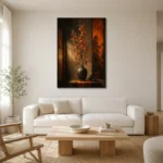 Premium Wall Art Dikey Html Edition – NM3-ORG-PS-V-002 styled in a refined neutral interior