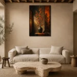 Premium Wall Art Dikey Html Edition – NM3-ORG-PS-V-002 presented in a sophisticated home setting