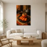 Premium Wall Art Dikey Html Edition – NM3-ORG-PS-V-003 styled in a refined neutral interior