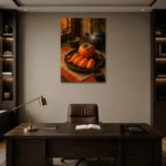 Premium Wall Art Dikey Html Edition – NM3-ORG-PS-V-003 displayed in a contemporary gallery-inspired room