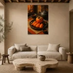 Premium Wall Art Dikey Html Edition – NM3-ORG-PS-V-003 presented in a sophisticated home setting
