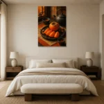 Premium Wall Art Dikey Html Edition – NM3-ORG-PS-V-003 showcased in an elegant minimalist interior