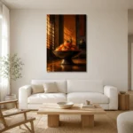 Premium Wall Art Dikey Html Edition – NM3-ORG-PS-V-004 styled in a refined neutral interior