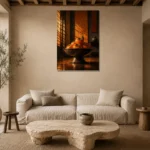 Premium Wall Art Dikey Html Edition – NM3-ORG-PS-V-004 presented in a sophisticated home setting