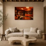 Premium Wall Art Yatay Html Edition – NM3-ORG-TM-H-001 presented in a sophisticated home setting