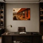 Premium Wall Art Yatay Html Edition – NM3-ORG-TM-H-003 displayed in a contemporary gallery-inspired room