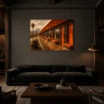 Premium Wall Art Yatay Html Edition – NM3-ORG-TM-H-003 shown in a warm modern interior