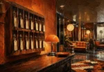 Motel Interlude Vintage Key Rack With Blank Tags Orange Living Room Wall Art