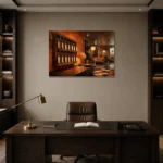 Premium Wall Art Yatay Html Edition – NM3-ORG-TM-H-004 displayed in a contemporary gallery-inspired room