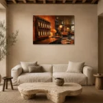 Premium Wall Art Yatay Html Edition – NM3-ORG-TM-H-004 presented in a sophisticated home setting