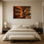 Premium Wall Art Yatay Html Edition – NM3-ORG-TM-H-004 showcased in an elegant minimalist interior