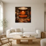 Premium Wall Art Kare Html Edition – NM3-ORG-TM-S-001 styled in a refined neutral interior