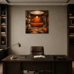 Premium Wall Art Kare Html Edition – NM3-ORG-TM-S-001 displayed in a contemporary gallery-inspired room