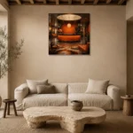Premium Wall Art Kare Html Edition – NM3-ORG-TM-S-001 presented in a sophisticated home setting