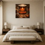 Premium Wall Art Kare Html Edition – NM3-ORG-TM-S-001 showcased in an elegant minimalist interior