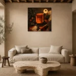 Premium Wall Art Kare Html Edition – NM3-ORG-TM-S-002 presented in a sophisticated home setting