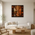 Premium Wall Art Kare Html Edition – NM3-ORG-TM-S-003 styled in a refined neutral interior