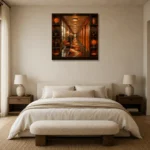 Premium Wall Art Kare Html Edition – NM3-ORG-TM-S-003 showcased in an elegant minimalist interior