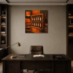 Premium Wall Art Kare Html Edition – NM3-ORG-TM-S-004 displayed in a contemporary gallery-inspired room