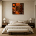 Premium Wall Art Kare Html Edition – NM3-ORG-TM-S-004 showcased in an elegant minimalist interior
