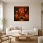 Premium Wall Art Kare Html Edition – NM3-ORG-TM-S-005 styled in a refined neutral interior