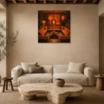 Premium Wall Art Kare Html Edition – NM3-ORG-TM-S-005 presented in a sophisticated home setting