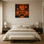 Premium Wall Art Kare Html Edition – NM3-ORG-TM-S-005 showcased in an elegant minimalist interior