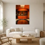 Premium Wall Art Dikey Html Edition – NM3-ORG-TM-V-001 styled in a refined neutral interior