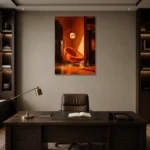 Premium Wall Art Dikey Html Edition – NM3-ORG-TM-V-002 displayed in a contemporary gallery-inspired room