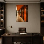 Premium Wall Art Dikey Html Edition – NM3-ORG-TM-V-003 displayed in a contemporary gallery-inspired room