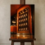 Premium Wall Art Dikey Html Edition – NM3-ORG-TM-V-004 displayed on a studio easel