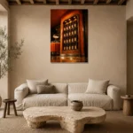 Premium Wall Art Dikey Html Edition – NM3-ORG-TM-V-004 presented in a sophisticated home setting