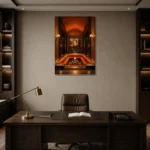 Premium Wall Art Dikey Html Edition – NM3-ORG-TM-V-005 displayed in a contemporary gallery-inspired room
