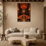 Premium Wall Art Dikey Html Edition – NM3-ORG-TM-V-005 presented in a sophisticated home setting