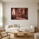 Premium Wall Art Yatay Html Edition – NM3-PNK-BD-H-001 styled in a refined neutral interior