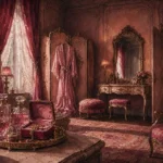 Blush Chronicle Perfume Tray Pink Bathroom Wall Art