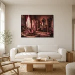 Premium Wall Art Yatay Html Edition – NM3-PNK-BD-H-003 styled in a refined neutral interior