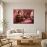 Premium Wall Art Yatay Html Edition – NM3-PNK-BD-H-004 styled in a refined neutral interior