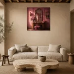 Premium Wall Art Kare Html Edition – NM3-PNK-BD-S-001 presented in a sophisticated home setting