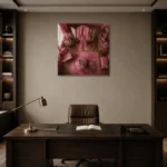 Premium Wall Art Kare Html Edition – NM3-PNK-BD-S-002 displayed in a contemporary gallery-inspired room