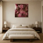 Premium Wall Art Kare Html Edition – NM3-PNK-BD-S-002 showcased in an elegant minimalist interior