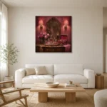 Premium Wall Art Kare Html Edition – NM3-PNK-BD-S-003 styled in a refined neutral interior