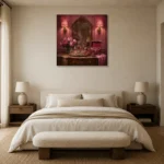 Premium Wall Art Kare Html Edition – NM3-PNK-BD-S-003 showcased in an elegant minimalist interior