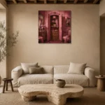 Premium Wall Art Kare Html Edition – NM3-PNK-BD-S-005 presented in a sophisticated home setting