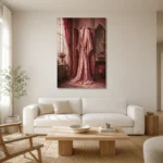 Premium Wall Art Dikey Html Edition – NM3-PNK-BD-V-002 styled in a refined neutral interior