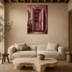Premium Wall Art Dikey Html Edition – NM3-PNK-BD-V-005 presented in a sophisticated home setting