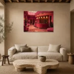 Premium Wall Art Yatay Html Edition – NM3-PNK-FH-H-001 presented in a sophisticated home setting